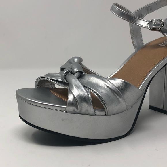 Brash Shoes Brash Kaya Platform Heels Silver Poshmark